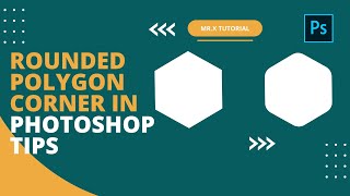 how to create rounded polygon corner in photoshop tricks [upl. by Leinahtam]