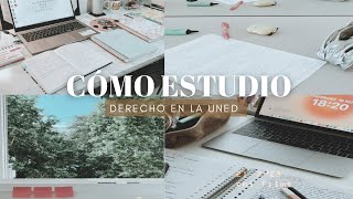 CÓMO ESTUDIO DERECHO EN LA UNED PRIMER AÑO [upl. by Eelrahc]