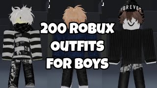 200 Robux Outfit Ideas  200 Robux Avatar  200 Robux Outfits Boy  Roblox Outfits Under 200 Robux [upl. by Yklam]