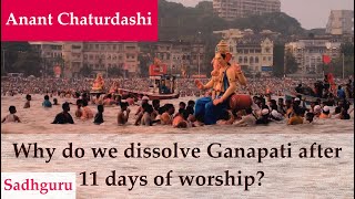 Why do we immerse Ganapati idol  Ganesh Visarjan  Anant Chaturdashi  28 September 2023 Sadhguru [upl. by Ahar]