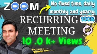 how to schedule a zoom recurring meeting [upl. by Dinin]