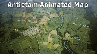 Antietam Animated Battle Map [upl. by Hardunn]