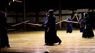 Kendo Training Butokuden Kyoto 2 Monday 24th September 2012 [upl. by Anen]