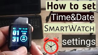 How To Set Date and Time in Digital Watch  Led Touch Watch Time Setting Easy 60 Sec Setup [upl. by Ahsitel]