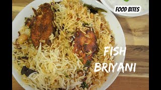 Fish Briyani Fried Sea Bass Briyani  recipe by FOOD BITES [upl. by Anawik]