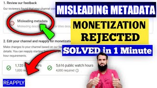 How To Solve Misleading Metadata  Misleading Metadata YouTube  How to Fix Misleading Metadata [upl. by Allred]