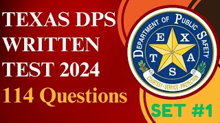 Texas Practice Test 2024  SET 1  DPS Permit Practice Test 2024  114 questions [upl. by Spatz]