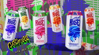 Mountain Dew Rise  ALL SIX FLAVORS Review [upl. by Trotta]