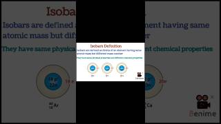 Isobars DefinitionChemistry 🧪shortsvideoyoutubeshortsviralshortsisobarsnuclearchemistry [upl. by Yeniar]