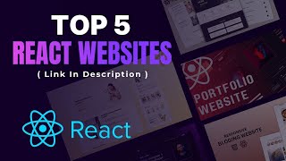 Top 5 React Js Website design for absolute beginners  Links in description [upl. by Nate71]