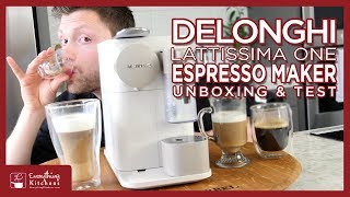 Nespresso  Delonghi Lattisima One Unboxing amp Test [upl. by Rosenfeld]