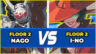 GGST Floor 2 🎮 Nagoriyuki vs Ino  Guilty Gear STRIVE Low Level Gameplay [upl. by Nodyl]