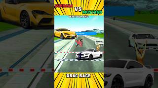 SUPRAAA VS MUSTANG 😱 DRAG RACE WAIT FOR END 🔥shorts viralshort gaming fypシ゚viral carforsale [upl. by Ilime286]