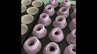 How to make Ube Brazo de Mercedes Cupcakes [upl. by Betteanne]