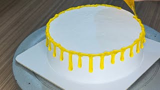 Dripping decoration cake design cake birthday design youtube [upl. by Beau]