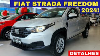 Fiat Strada Freedom Cabine Plus 2024 chega com novidades por R106990  A mais Robusta do mercado [upl. by Ayotas]