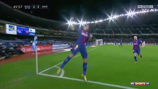 Luis Suarez Amazing Goal 22 Real Sociedad vs Barcelona  La Liga 14012018 HD [upl. by Schrader966]