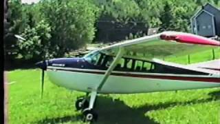 Cessna 180 Visits a Farm [upl. by Nivi938]