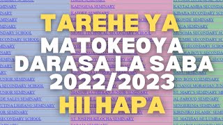 🔴BREAKING NEWS MATOKEO YA DARASA LA SABA 202223MATOKEO DARASA LA NNE 2022 NECTA RESULTS 2022 [upl. by Ettesel662]