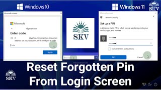 How to Reset Forgotten Windows 11 Pin or Password from Login Screen with Microsoft Account  Windows [upl. by Dolph125]