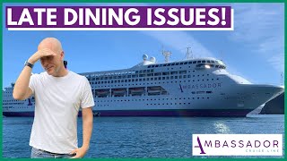 Our FIRST PORT and ISSUES with Dining on AMBASSADOR Ambience  DAY 3 VLOG [upl. by Atekihs]