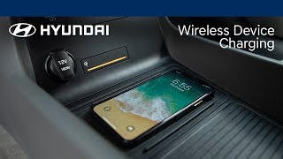 How To Use Wireless Device Charging  Hyundai [upl. by Brunell]