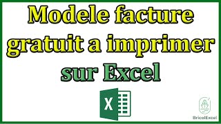 Excel modele facture gratuit a imprimer [upl. by Khalin]