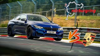 Nurburgring BMW M4 CS vs Porsche 9912 GT3 742 BTG Nordschleife Trackday [upl. by Cutcheon]