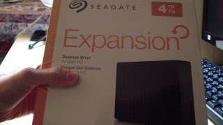 Seagate Expansion Desktop External Hard Drive UNBOXING 4tb [upl. by Keever902]