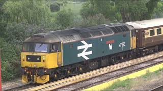 47593 amp 47810 seen working the Dorset Coast Statesman near Weymouth 070824 [upl. by Schell]