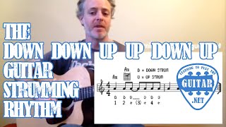 The quotDown Down Up Up Down Upquot Guitar Strumming Rhythm [upl. by Aihsas581]