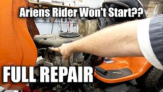 Ariens Riding Mower Wont Start No Click Wont Turn Over No Sounds Full Diagnostic and Repair Process [upl. by Ardnael942]