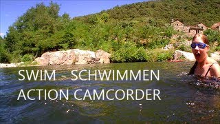 Swim  Schwimmen  Action Camcorder  River Chassezac Ardèche France [upl. by Felty983]