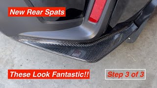 Carbon Fiber Rear Spat  DIY Installation  GR COROLLA [upl. by Kendyl]