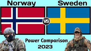 Norway vs Sweden military power comparison 2023  Sweden vs Norway military  world military power [upl. by Enialehs352]