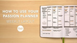 How To Use Your Passion Planner Weekly Layout [upl. by Ahtnamys]