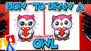 How To Draw A Valentines Owl [upl. by Bezanson58]