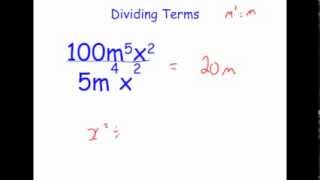 Dividing Algebraic Expressions [upl. by Ronoc]