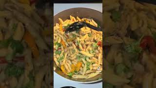 Jerk Chicken Rasta Pasta  Caribbean Dinner Recipe  foryou food shortsviral fyp dinnershorts [upl. by Leibarg]