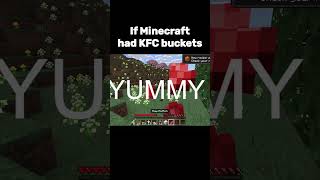 Minecraft gave me kfc gameplay kfc minecraft funny fyp [upl. by Ahsemo]