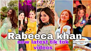 Rabeeca khan 😊💘 new latest tik tok videos🌷❤  Rabeeca kashif khan New latest tik tok videos  😍 [upl. by Efinnej]