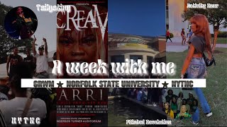 hbcu vlog Norfolk State University Homecoming  NYTHC 2023  grwm tailgate InIt Thursday  MORE [upl. by Newob]