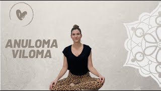 Anuloma Viloma  die Wechselatmung  harmonisierende Yoga Atemübung zum mitmachen [upl. by Hamlen]