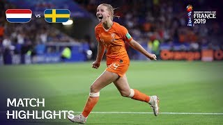 Netherlands v Sweden  FIFA Women’s World Cup France 2019  Match Highlights [upl. by Ross]