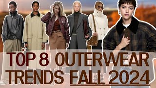 Top 8 outerwear trends Fall 2024 │Fashionable coats and jackets [upl. by Losse408]