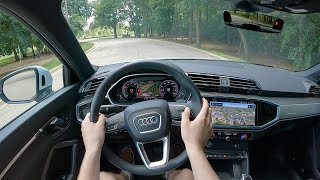 2022 Audi Q3 45  POV Test Drive Binaural Audio [upl. by Negiam869]