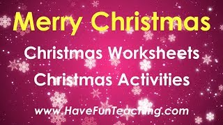 Christmas Worksheets and Christmas Activities Have Fun Teaching [upl. by Mapel]