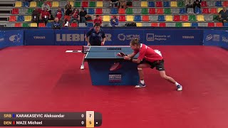 2015 ETTC Michael MAZE DEN Vs Aleksandar KARAKASEVIC SRB Full Match [upl. by Harlan]