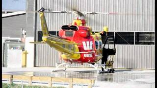 Newcastle WESTPAC RESCUE HELICOPTER  Westpac 1 departing base for accident [upl. by Eilhsa]