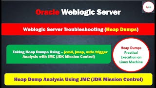 Weblogic Server Troubleshooting Taking Heap dump and Analysis using JMC Tool  PART 11 [upl. by Adimra907]